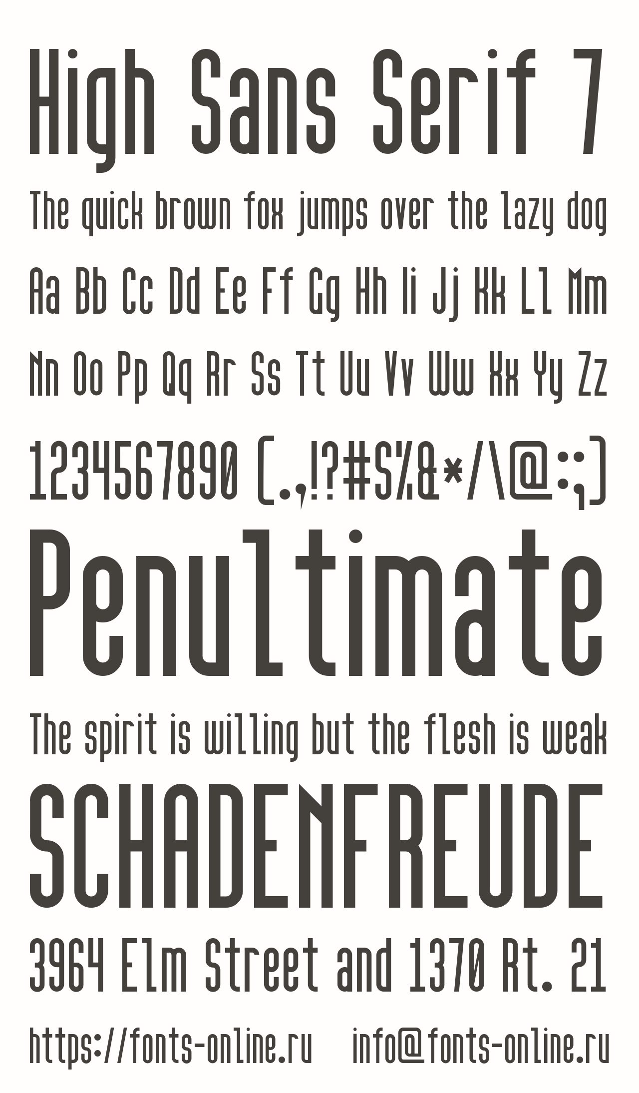 High Sans Serif 7 Free Font Download